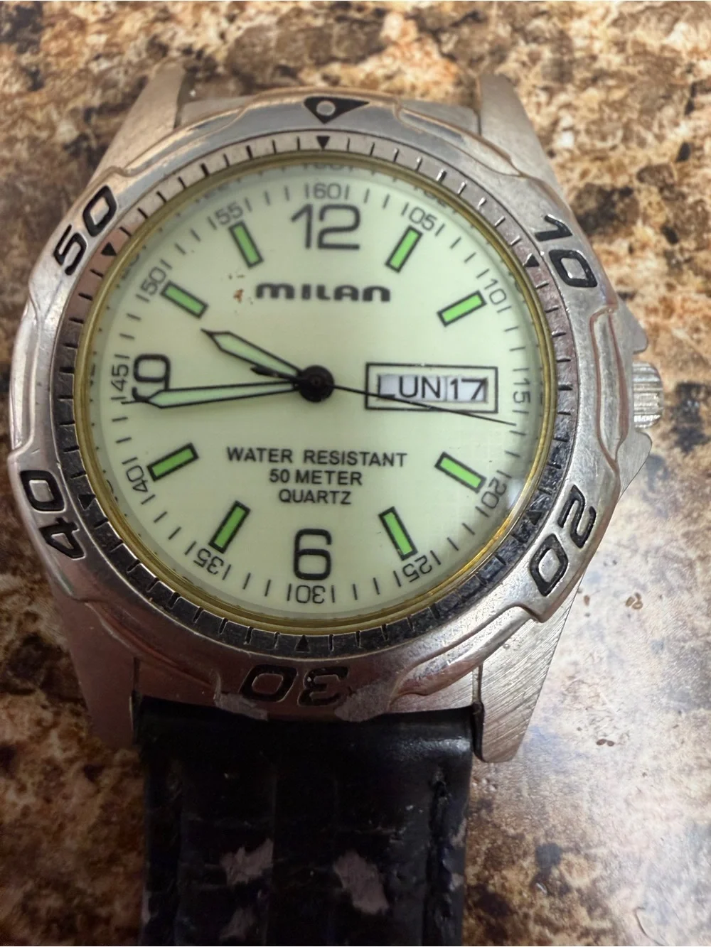 Milan MLN 204WP Men’s Quartz Watch Day Date 50M Japan Movement